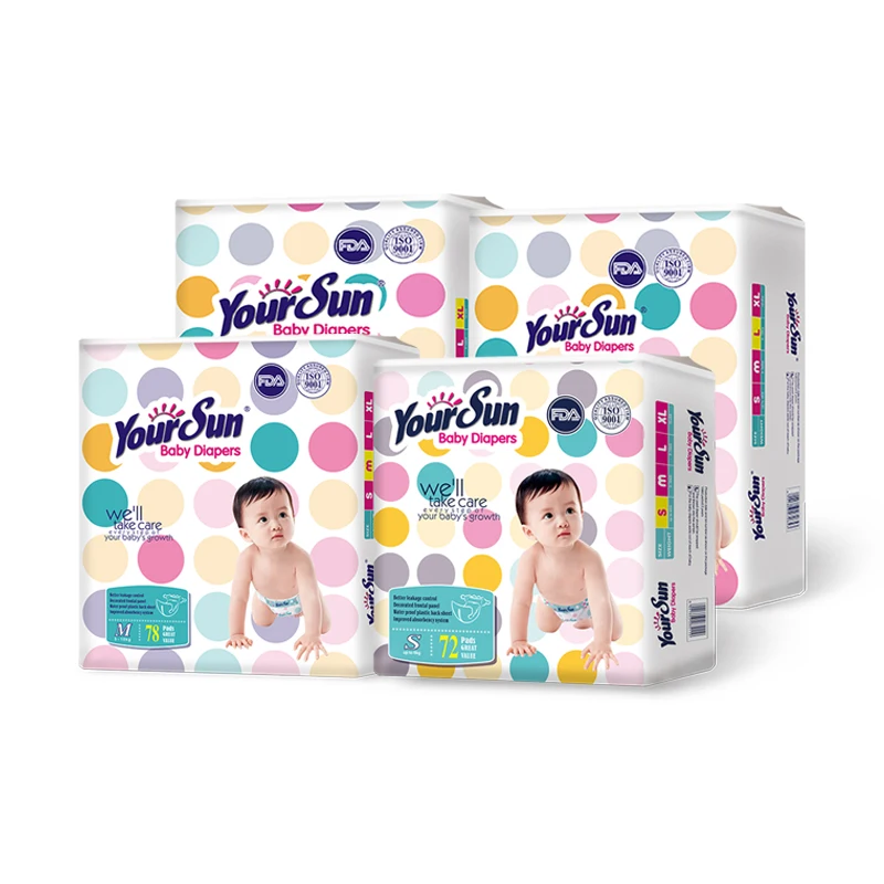 New baby products top selling free sample cloth like flim disposable baby diapers