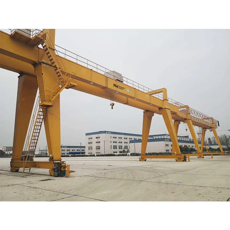Double beam gantry crane 35 ton mobile container gantry crane