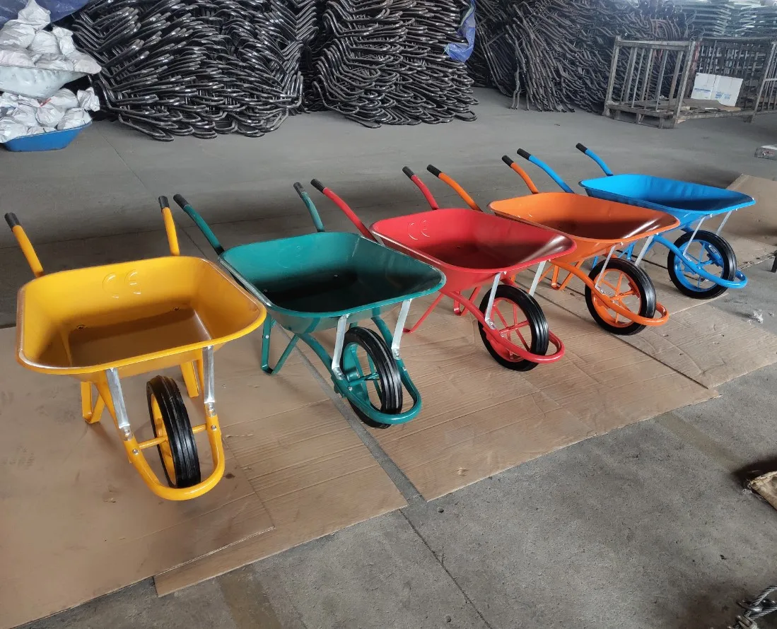 Construction Industrial tools Heavy Duty Metal steel tray Wheel Barrow Wheelbarrows