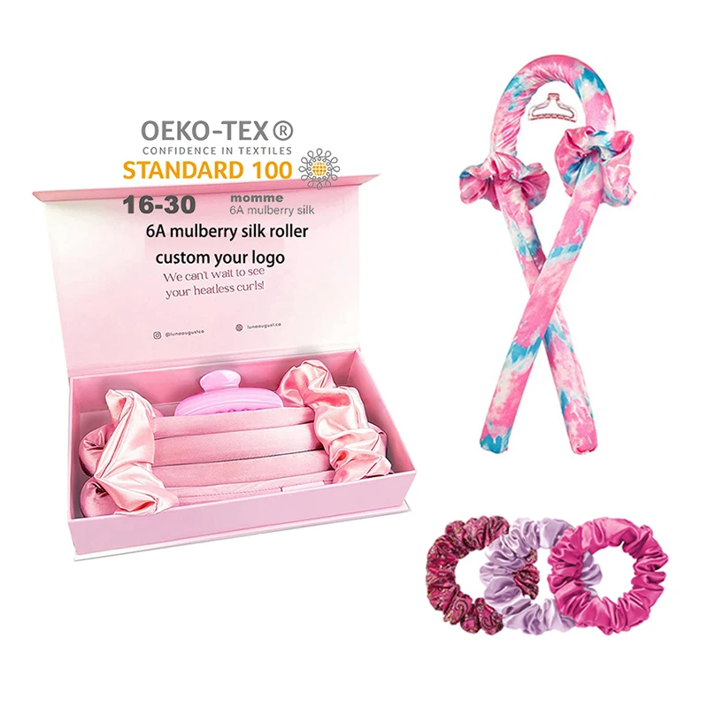 Silk heatless curling rod headband Silk heatless curls  Hair Roller Wave Hair Curls silk heatless Hair Curler
