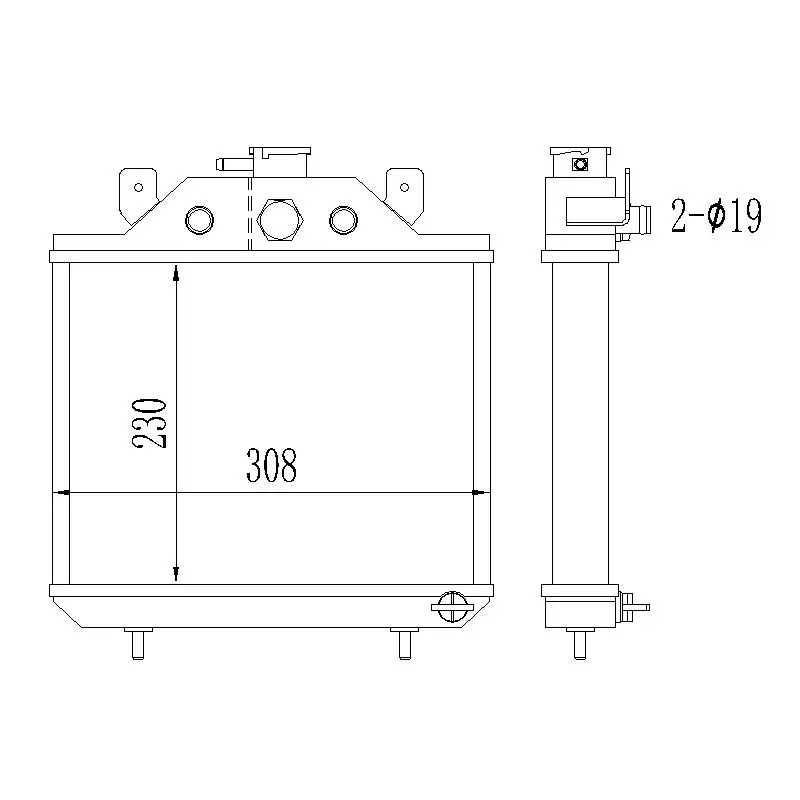 Aluminum alloy Radiator  ForFI FULLBACK 2.4 Diesel 502 503 KT 2016- MITSUBISHI L200/Triton 2.4 DiD Diesel MK5 KJ KK KL 2015-2019