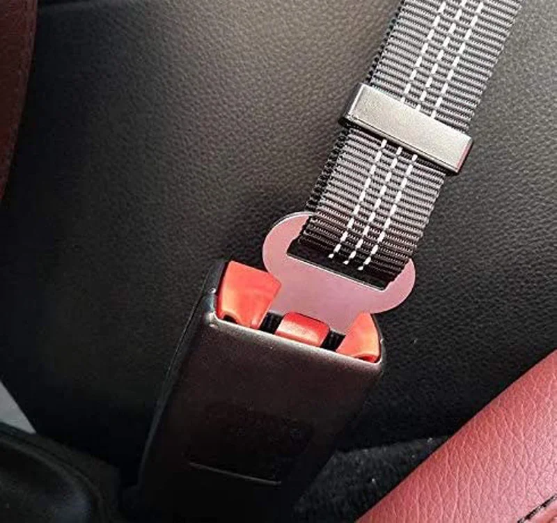 Dog Seat Belt with Elastic Bungee Buffer Adjustable Safety Dog Car Harness Dog Car Seat Belt