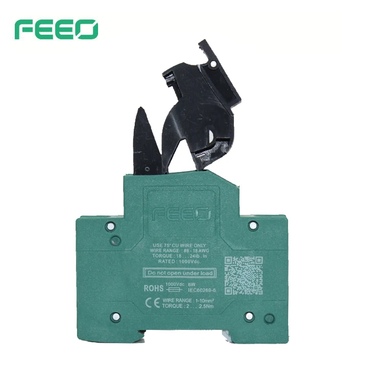 Good choice Thermal fuse Ceramic 1p 1000v Solar panel 800v 15a DC Fuse holder