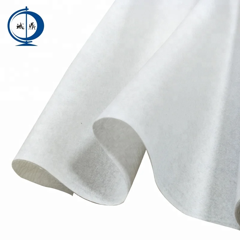 White Sticky Polyester Nonwoven Fabric Waterproof Painting Sheet With PE foil Cover Fleece painter felt