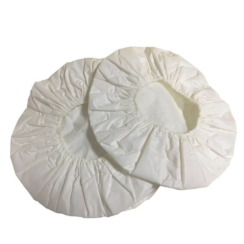 Одноразовая Водонепроницаемая шапка для волос, удобные шапки для душа без стирки, используется в парикмахерской, герамиум, Нетканая шапка