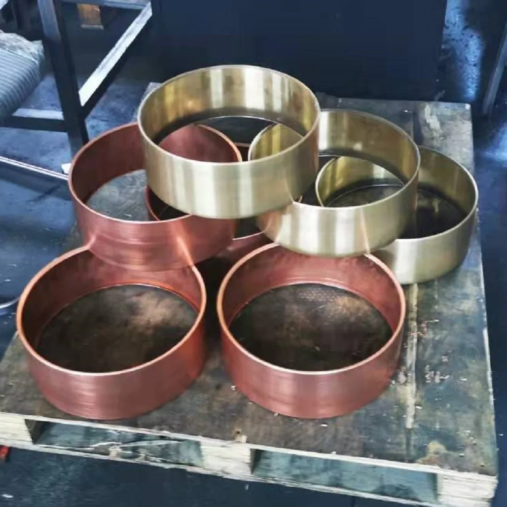 14x5.5 inches hammered  copper snare drum body/ chamber/ shells