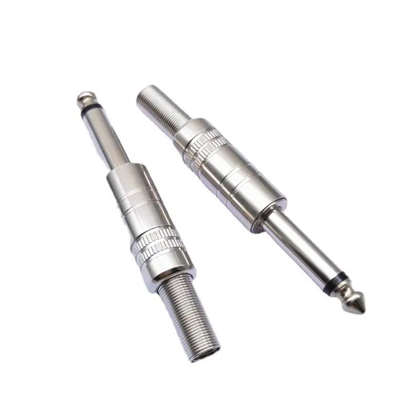 6.5mm 6.35mm 1/4  mono/stereo audio jack plug connector OEM & ODM manufacture