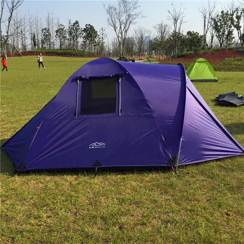 Wholesale Products China Tents Purple Color Family Size Dome 3 Man Camping Tents