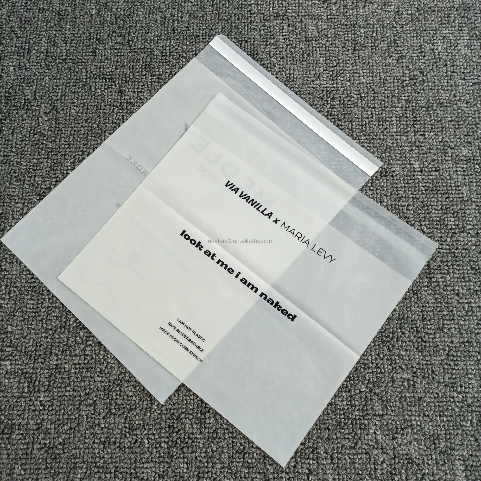 Кукурузный крахмал экологически чистый переработанный почтовый пакет на заказ, почтовый пакет для одежды