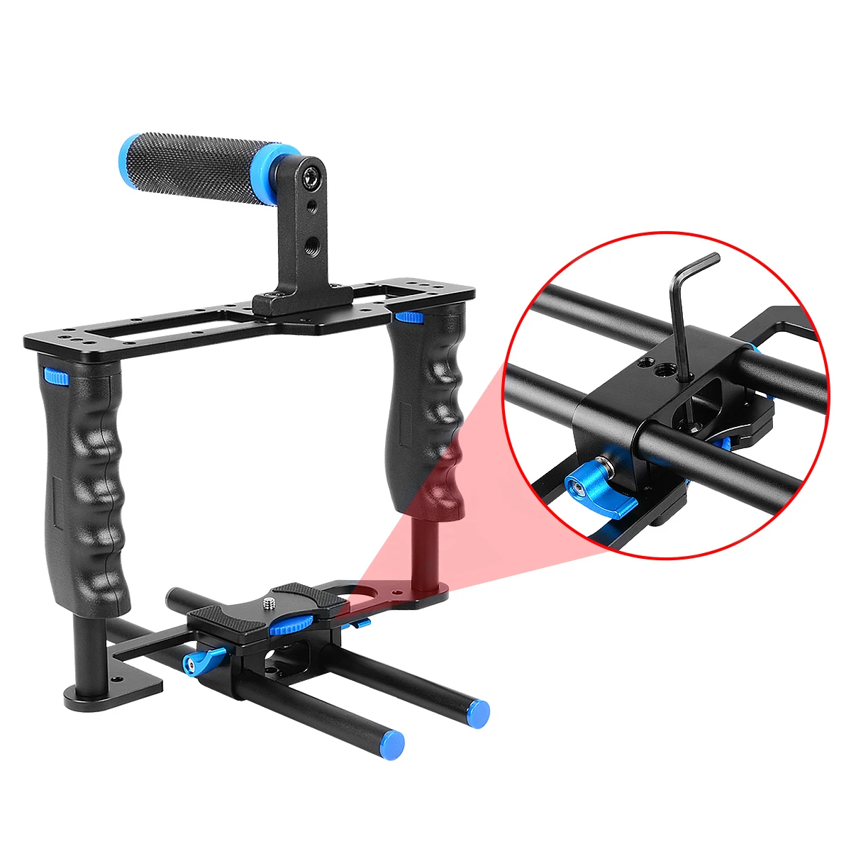 photography equipment aluminum alloy security video dslr camera cage rig for GH4 A7S A7 A7R A7RII A7SII camera