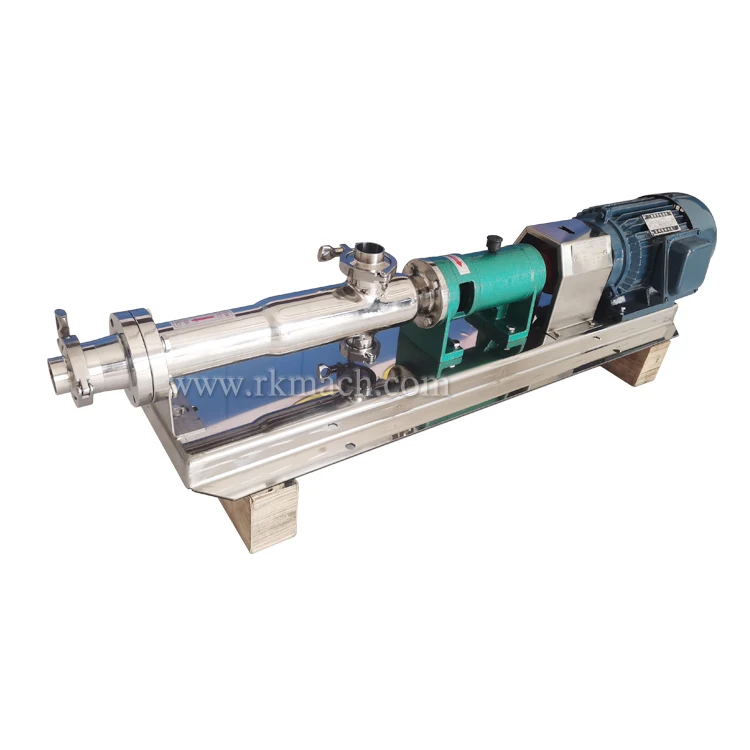 Moisturisor stainless steel SS304 mono screw pump