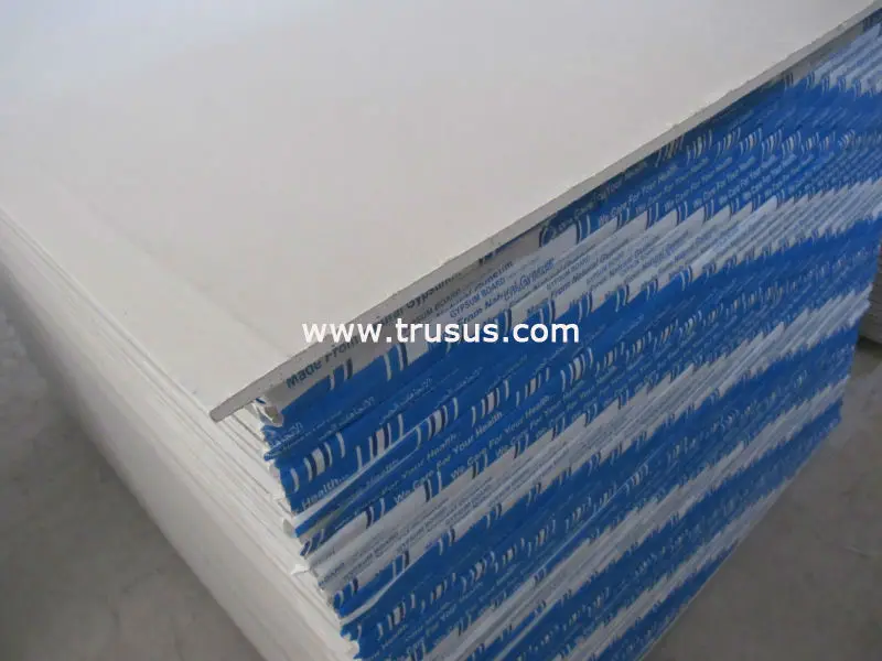 Company Raw Material Fire Proof Anti Moisture Gypsum Board Ceiling
