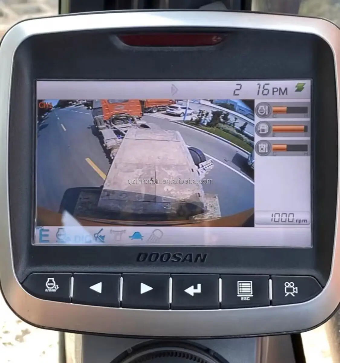 Electrical Components AEC Camera for Doosan DX150 DX200 DX220 DX215 Excavator Spare Parts Reversing Radar.
