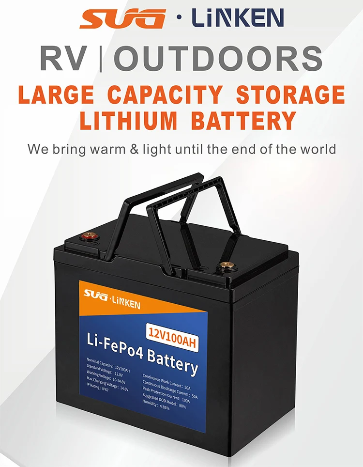 High Capacity 12.8V 1.28kwh Lithium Ion Battery Lifepo4 Battery 100Ah Flat Lipo4 Battery Case Lifepo4 Cell