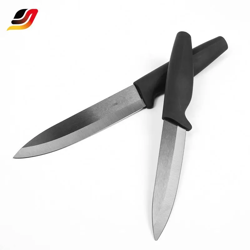 High Quality professional Stainless Steel Knives Black Color Ceramic Coating Kitchen Chef Knife Set