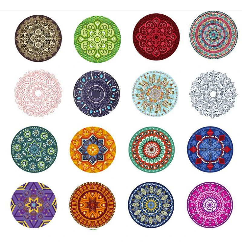 China Supplier Custom Logo Home Decor Design Absorbent Drink Cup Stone Marble Ceramic Coaster with Cork