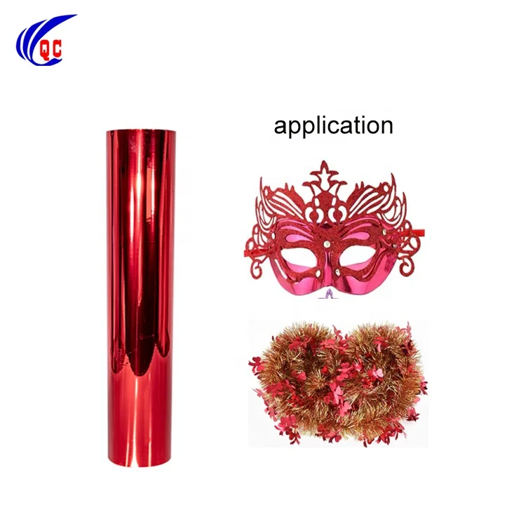 Gold PVC Reflect Film Hard Plastic Sheet Roll Metallized Rigid PVC Membrane Aluminum Laminate Foil Film