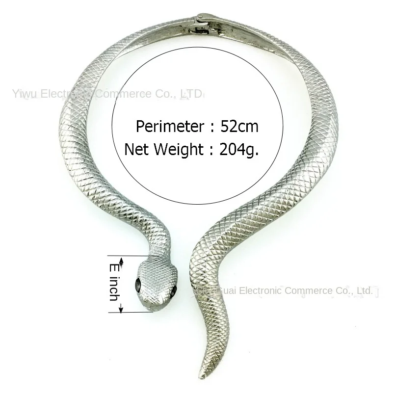 European American Retro Snake Spring Large Collar Necklace Exaggerated Punk Fashion Butterfly Pattern Amz AliExpress Gift