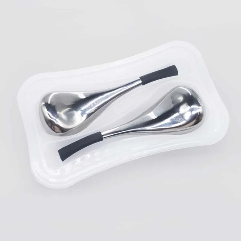 Wholesale Cosmetic Beauty Care Heating Cooling Cosmetology Massager Lifting Tools Facial Ice Globes Spoon