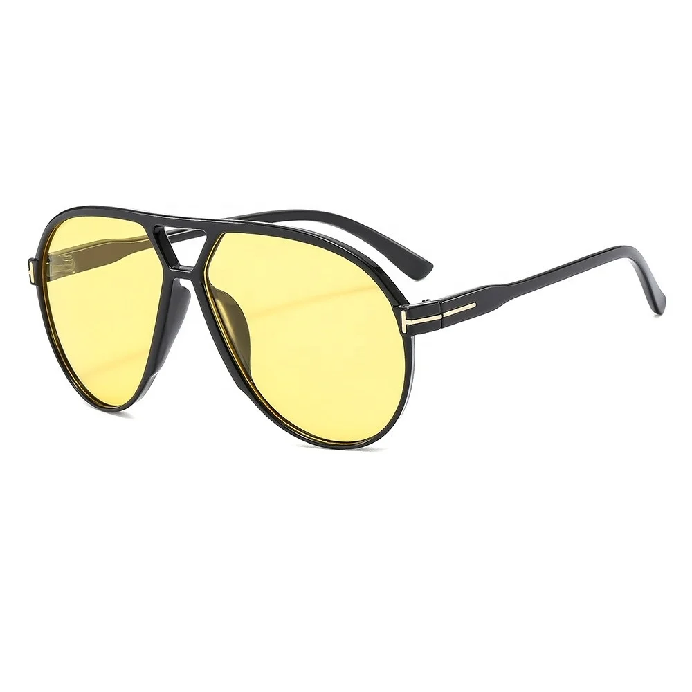 New summer accessories wholesale men women cat 3 uv400 oversized large square pc frame classic double bridge shield sunglasses