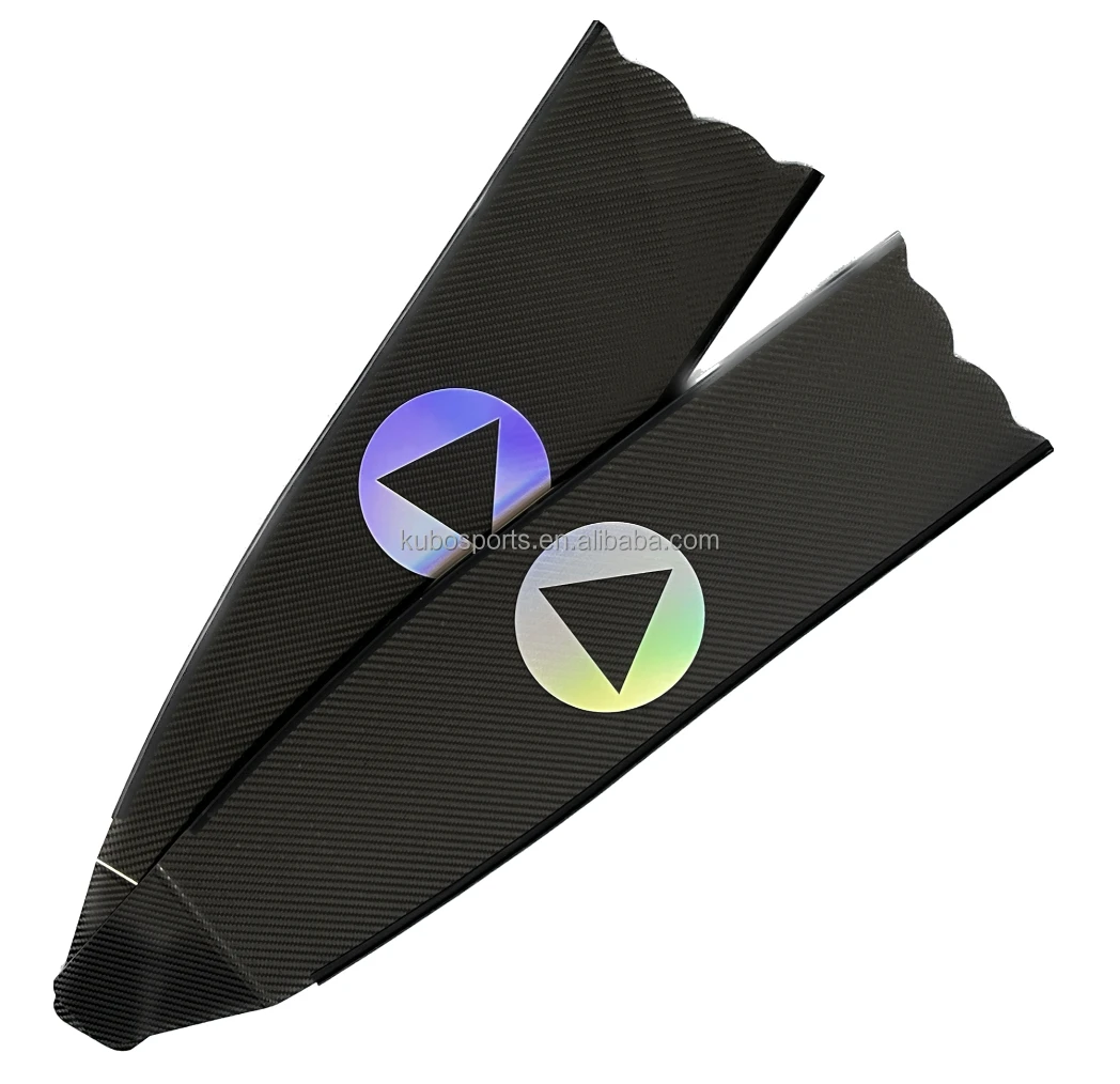KUBO Custom laser LOGO Scuba Fins Professional spearfishing fins carbon Fiber Long Diving Flippers Free diving Fins
