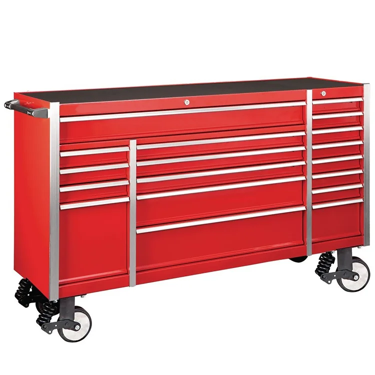 Rolling Tool Box Metal Heavy Duty Steel Tool Box Cabinet Set With Wheels