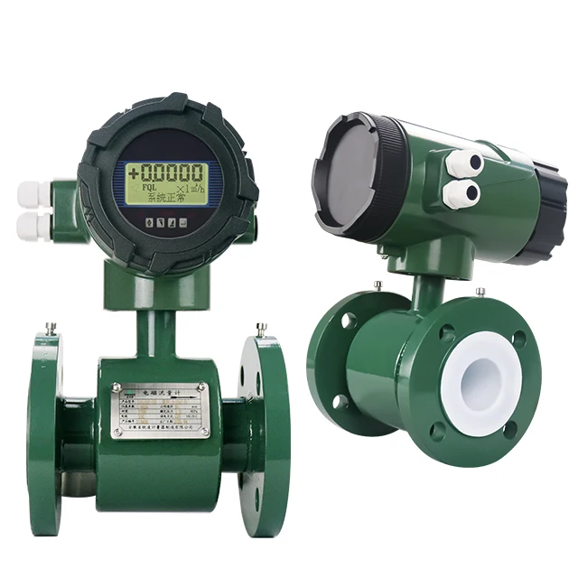 ATEX magnetic flow meter battery operated electromagnetic flow meters water  sulfuric acid plant equipment
