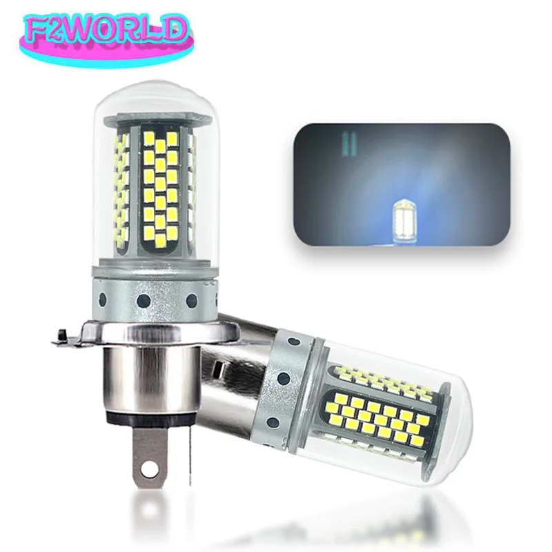 F2WOLRD Motorcycle P15D BA20D H4 LED 2016 108SMD 12V Automotive LED Lamp Led Fog Lamp Moped Scooter ATV Lamp Bulb Headlights