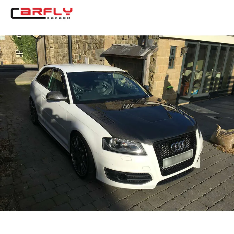 2008-2012 капот двигателя из углеродного волокна для AUDI A3 S3