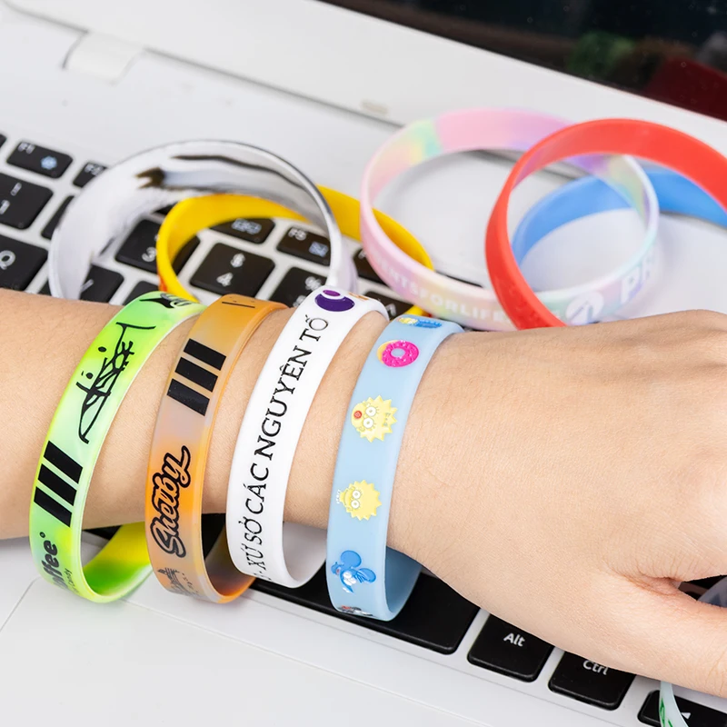 Sports product silicone wristband printing machine elastic festival wristbands for events