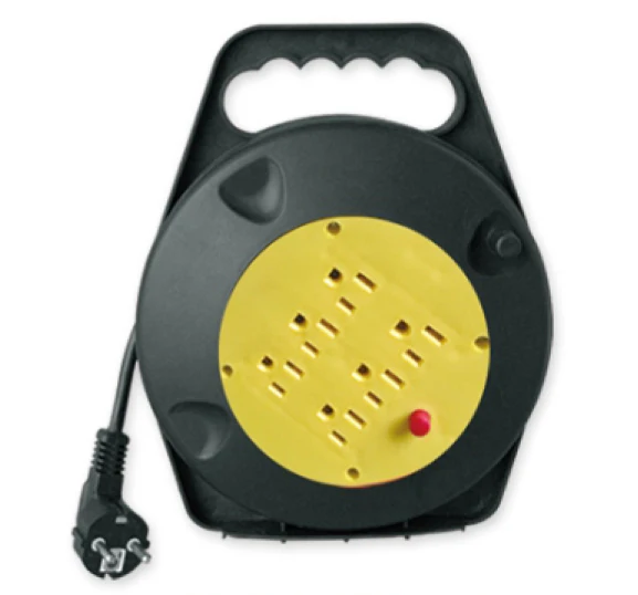 Flexible Waterproof Retractable Extension Power Cable Reel socket