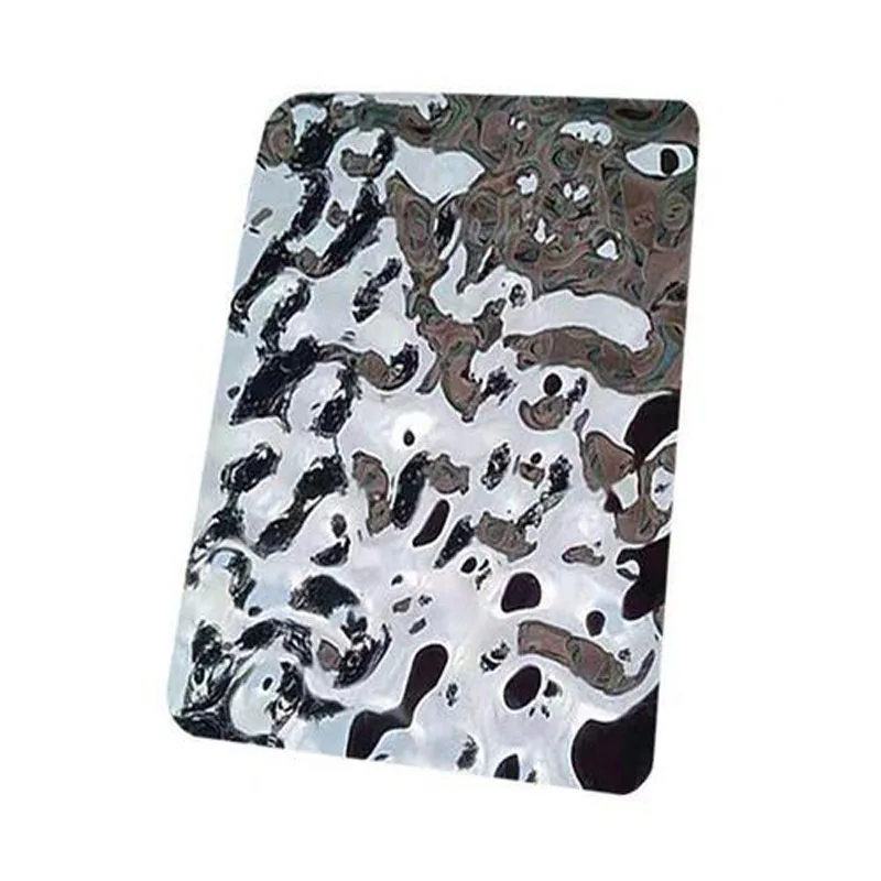 
Factory price titanium golden pvd coating water ripple stainless steel sheet for ceiling decoration 