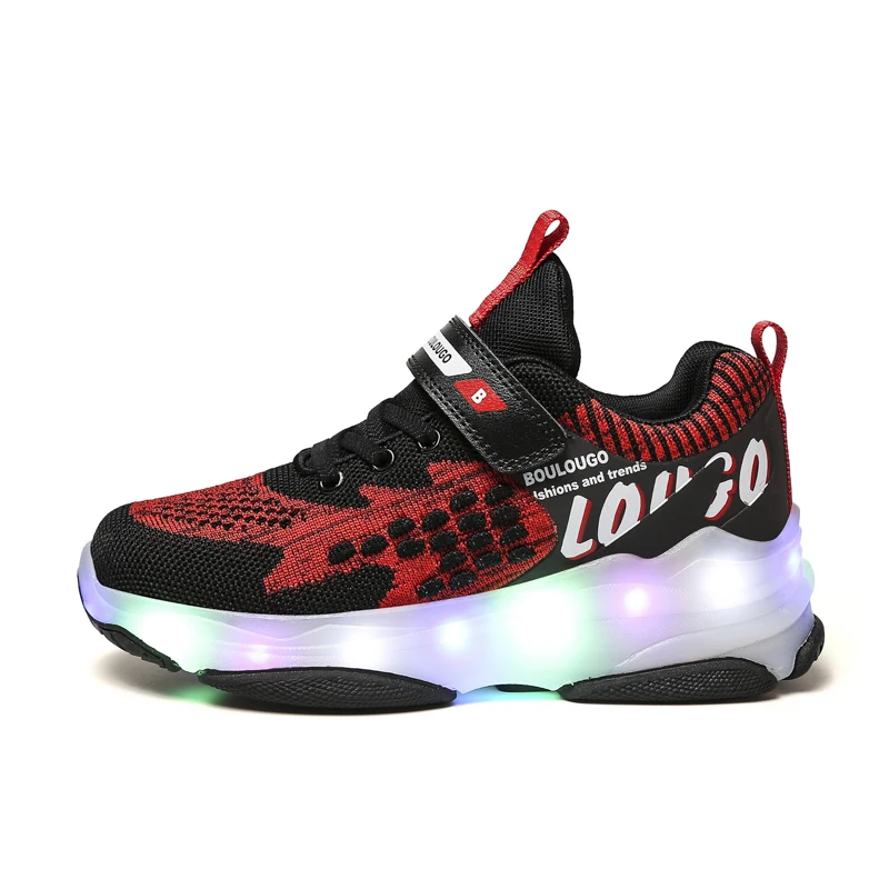 Hot sale China factory Children USB Rechargeable led light up 2 wheel skate roller shoes