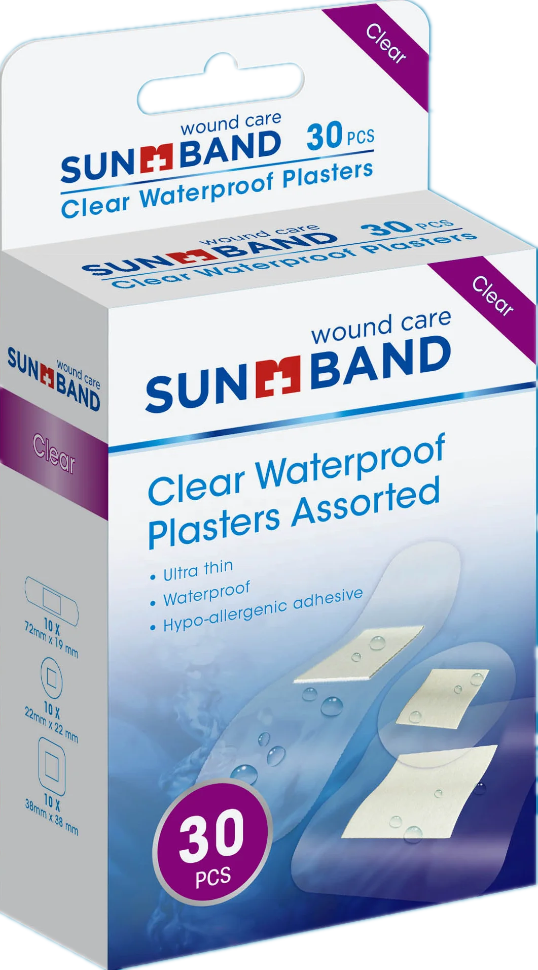 Ultra Thin Clear Waterproof Adhesive Plaster Wound Dressing Bandaid