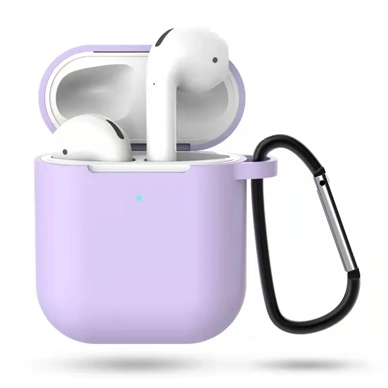 Soft Silicone Case Earphones  Apple-Airpods  Cases Protective Shell Headphone Cover Shockproof Bag Funda