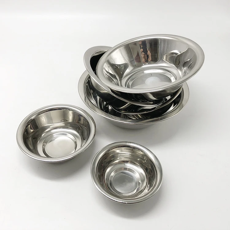 Wholesale food bowl mixing bowl set food grade stainless steel bowl
