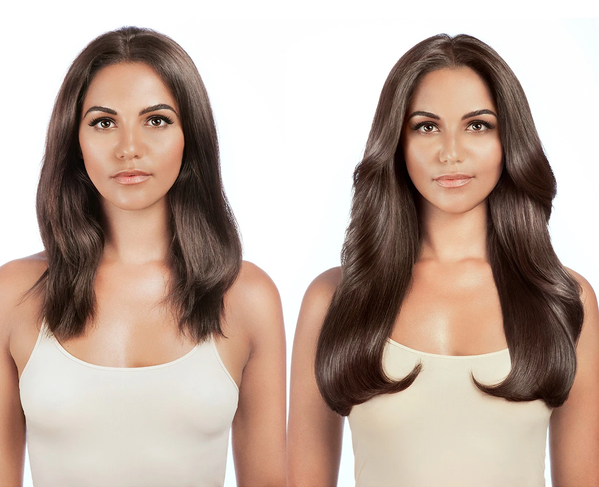 Wholesale Clip in Hair Extensions Light Yaki 100% Virgin Remy Human Hair Extensions Seamless 1 Piece Clip Ins OEM ODM 1 Pack