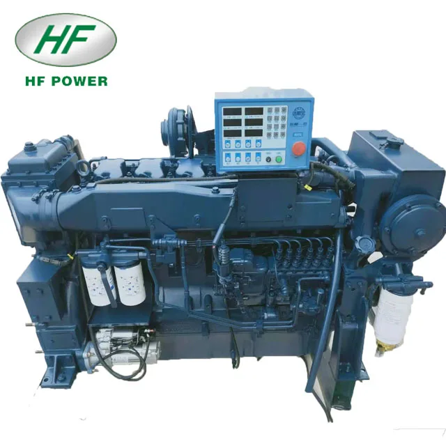 Brand New Water Cooling 6 Cylinders Weichai Wd10 Series Marine Diesel Engine  WD10C250 Boat Engine 4 Stroke For Sale
