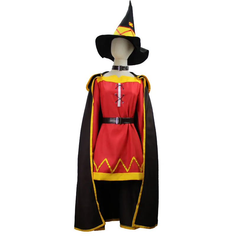 Anime Konosuba Aqua Cosplay Kono Subarashii Sekai Ni Shukufuku Wo! Costume Satou Kazuma Uniform Suit Megumin Magician Costumes