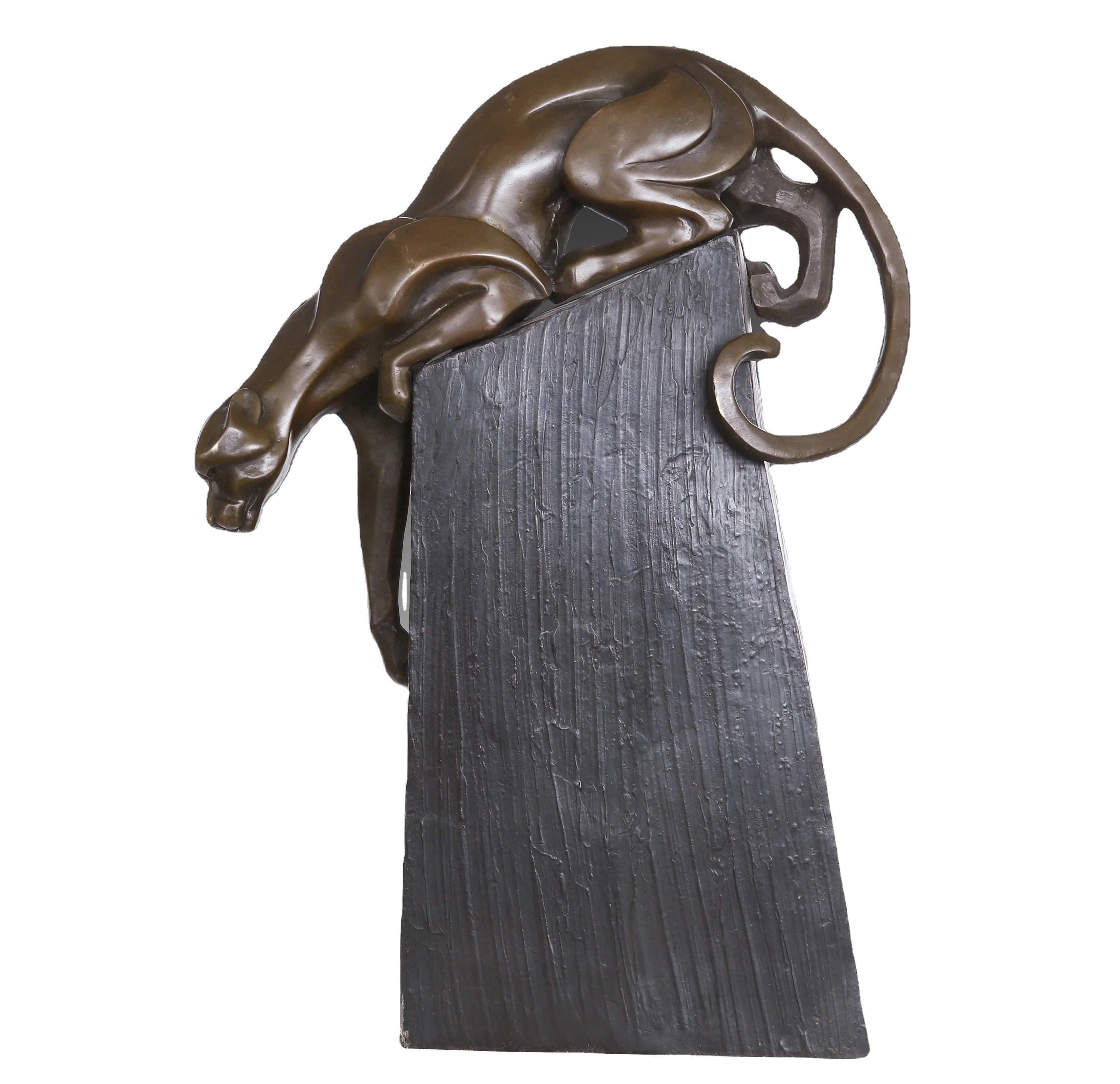 AL-466 Бронзовый Леопард скульптура животного Леопард скульптура из металла