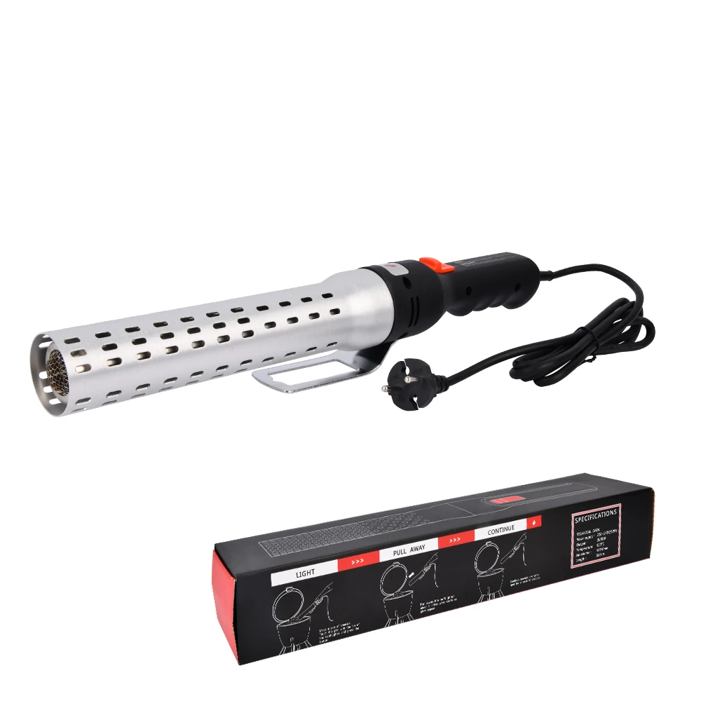 Vertak 2000W electric lighters for bbq 1mm thickness tube electric charcoal lighter igniter tool