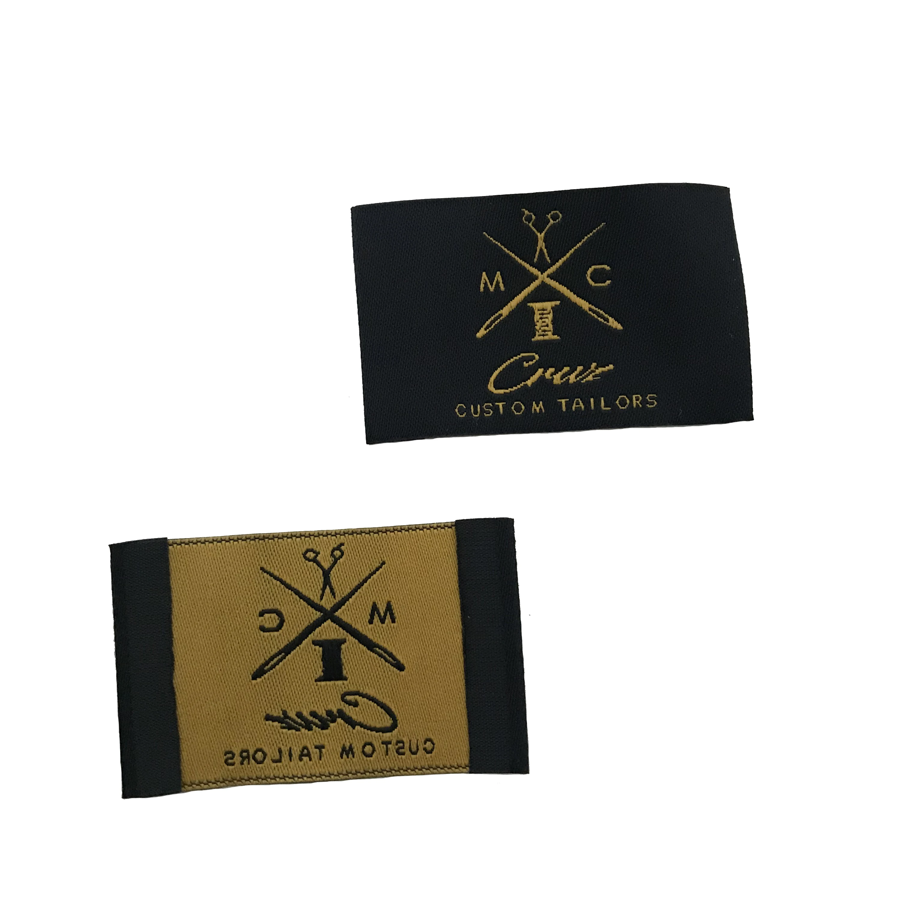 fabric labels clothing label maker garment gold woven label for clothes