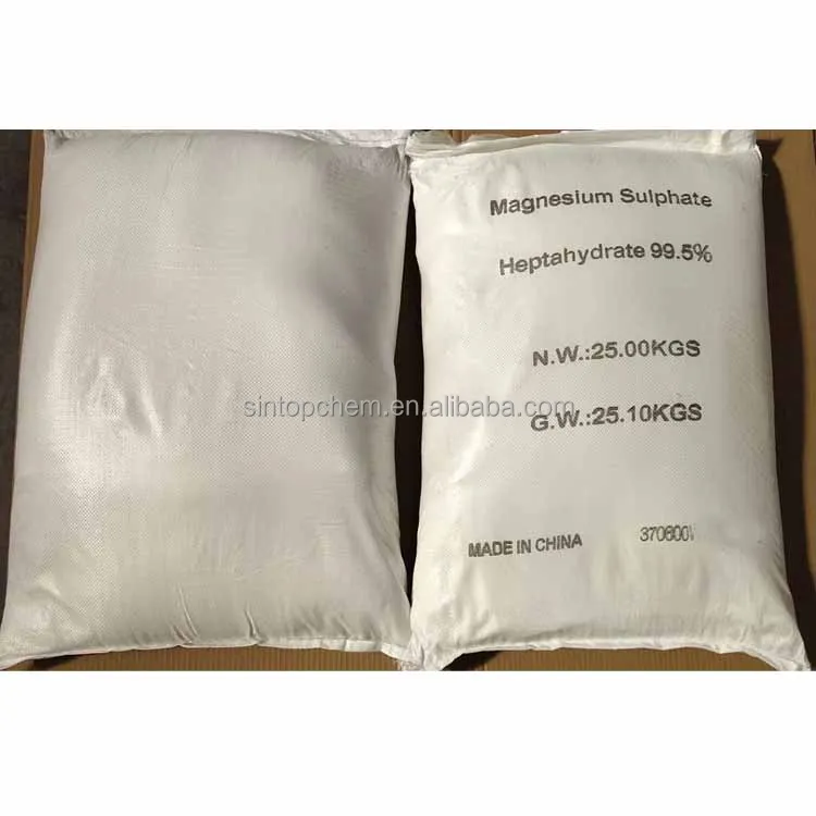 Cheapest Price Magnesium Sulfate Heptahydrate Sulfate Sulphate Mgso4.7h2o  99.5 Epsom Salt Crystals Powder 500kg CAS 10034-99-8