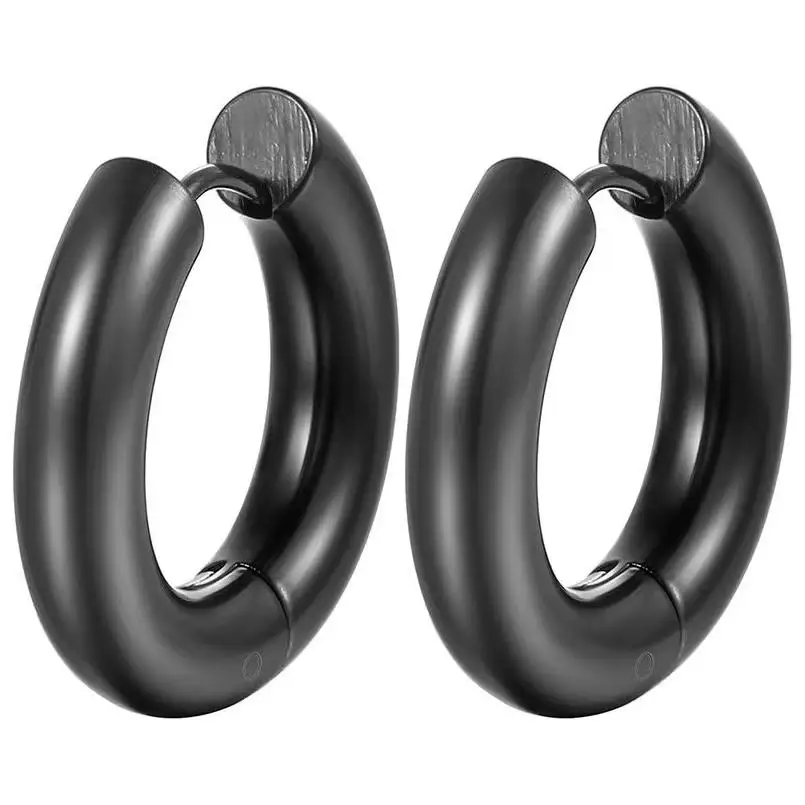 Stainless Steel AlloyFashion Jewelry Earrings Popular Leather Piercing Zodiac Sign Rhinestone African Bride Pave Hoop Earrings