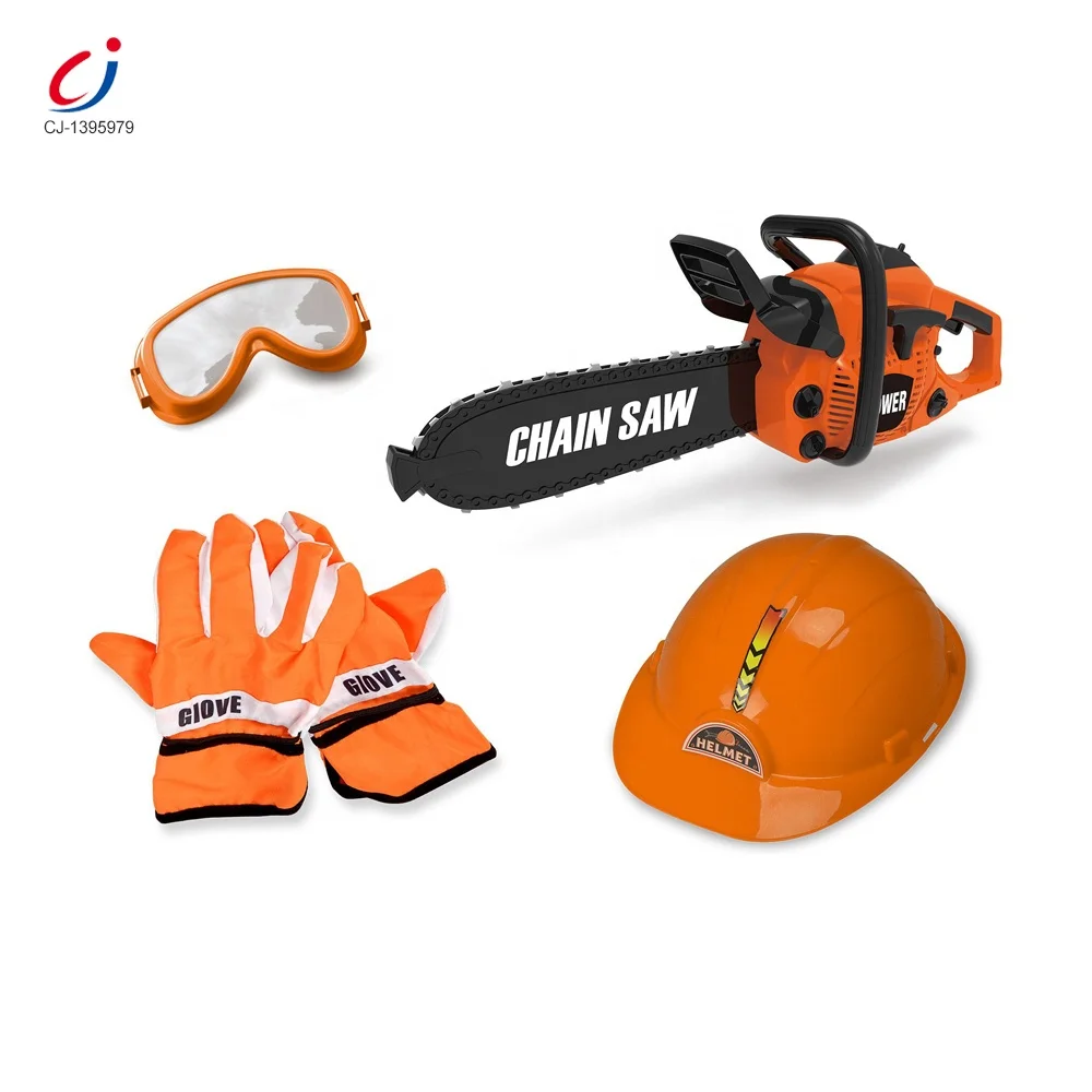 Детская пластиковая Электрическая цепная пила, супер мощная игровая мастерская, набор инструментов «сделай сам», игрушки на батарейках