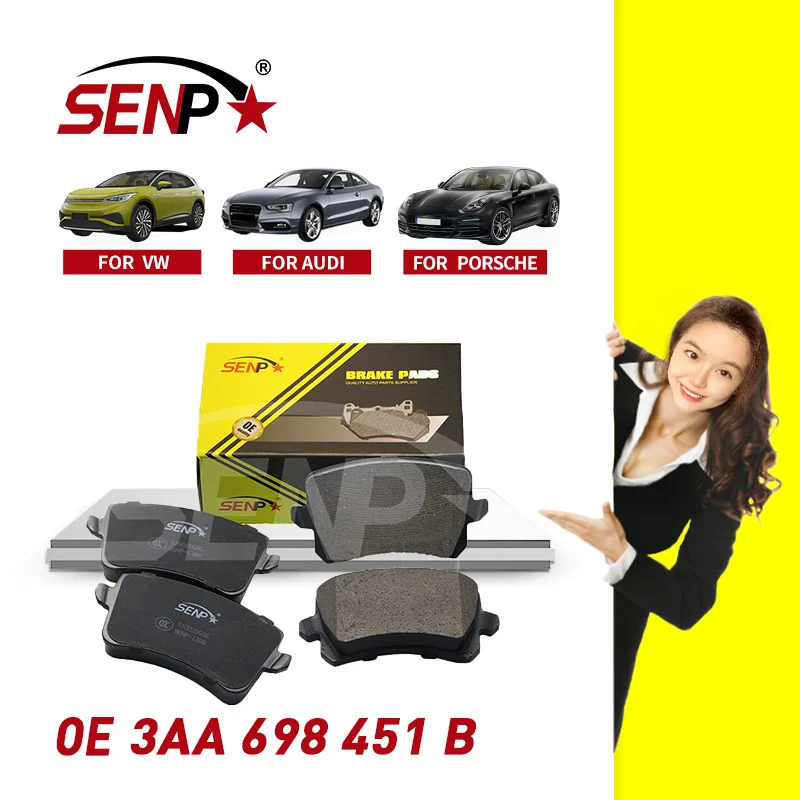 SENP china top factory direct price break pad auto brake pads high quality ceramic brake pads for AUDI VW BMW BENZ PORSCHE