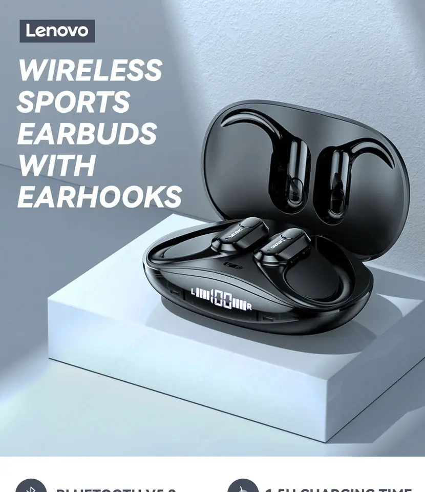 Original Lenovo thinkplus XT80 Livepods TWS Earphones BT5.0 Earbuds Wireless earhook 9D Stereo Waterproof Headphones hot selling