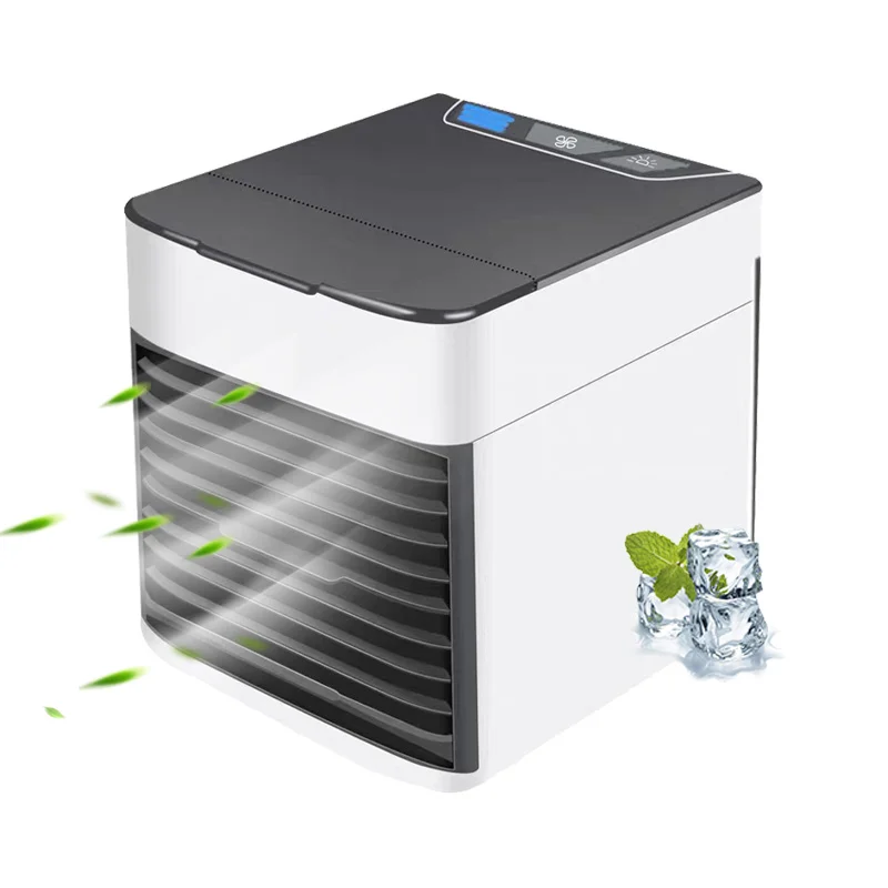 Портативный персональный мини воздушный охладитель с регуятором СИД 3 скорости тихий Настольный вентилятор кондиционер вентилятор для спальни для домашнего офиса