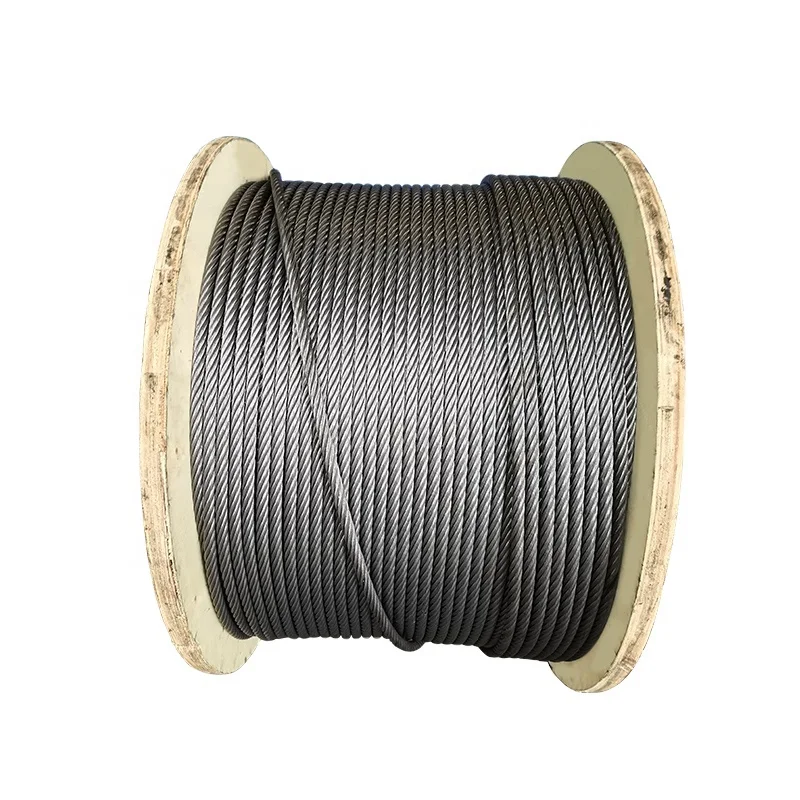 Wire Rope 6*37+IWR Used in Large-scale Field Structure Parts Julisling Round Strand Steel Smooth Galvanized Cutting Customer GB