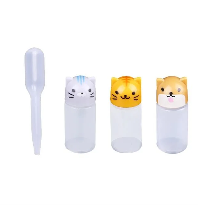 3pcs set Refillable Plastic Ketchup Bento Mini Soy Sauce Bottle with Dropper Dispenser Set